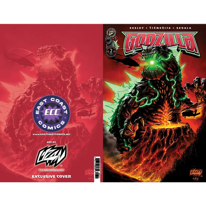 Godzilla comic book with exclusive glowing green cover for September 2025 release