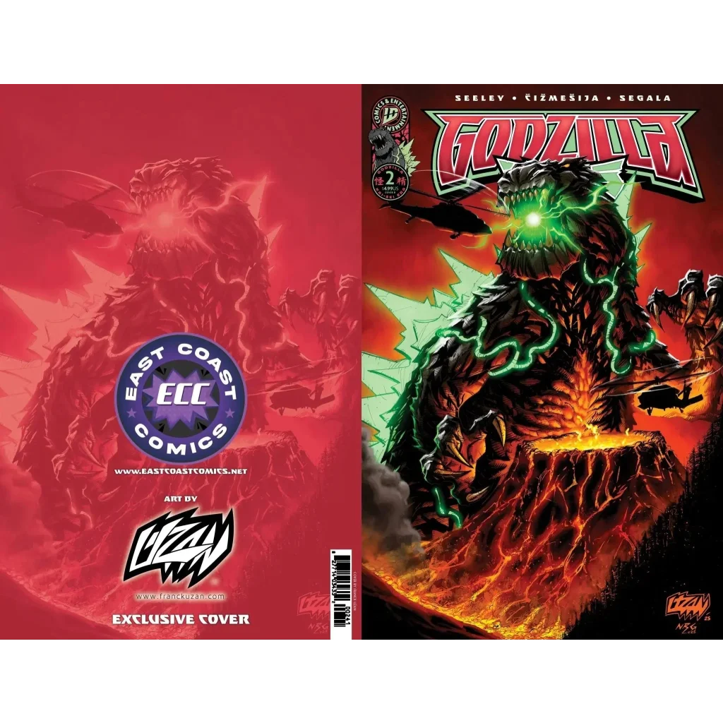 Godzilla Kai-Sei Era #2 ECC Uzan Standard Back — East Coast Comics IDW Kaiju Collectible USA