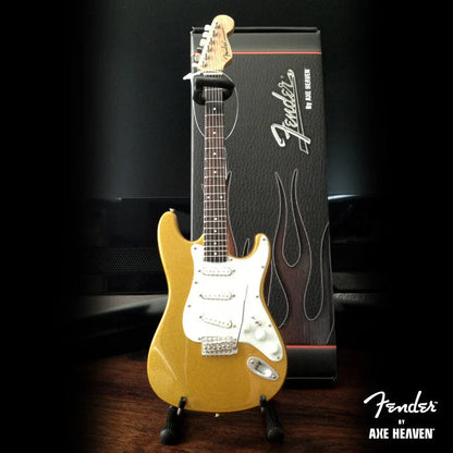 Mini sunburst Fender Strat by Axe Heaven® with guitar case gift