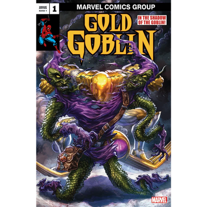 Gold Goblin comic book with graded blue label and Alan Quah exclusive art