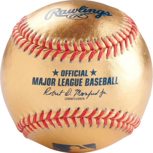 Gold Rawlings MLB Game Ball Official Major League Baseball Boxed | Creative Sports | vintageantiquesgifts.com