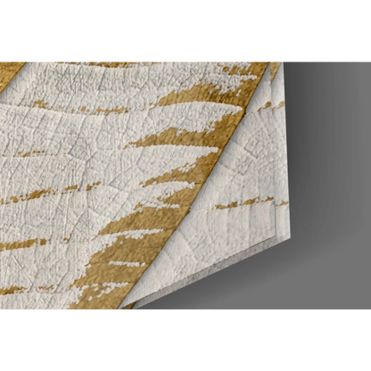 Stunning white and gold textured wall art canvas for modern homes
