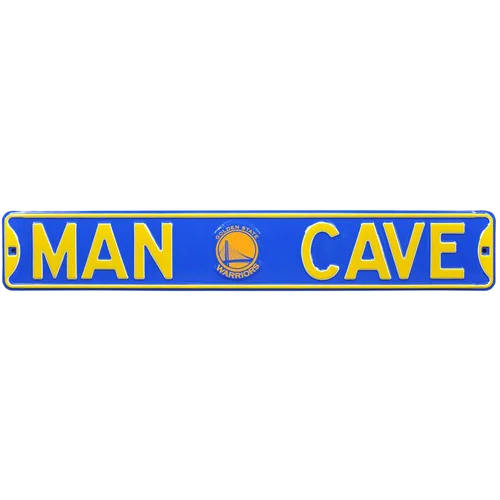 Golden State Warriors Man Cave authentic street sign with logo