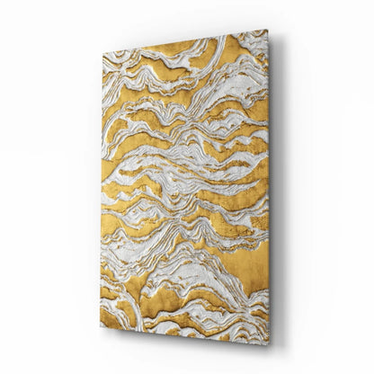 Stunning Golden Wave Canvas Wall Art for Modern Homes | Insigneart USA | vintageantiquesgifts.com