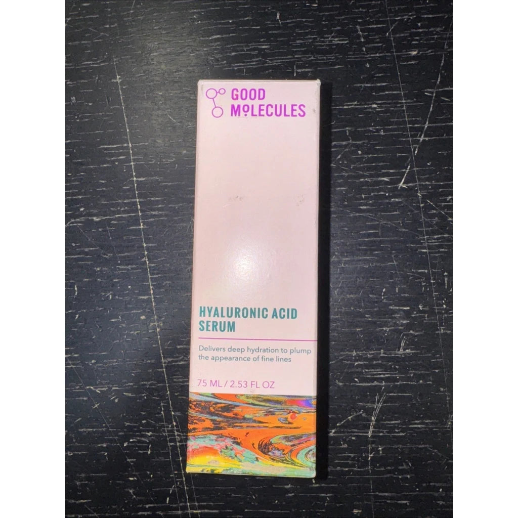 Good Molecules hyaluronic acid serum pink box 2.53 fl oz