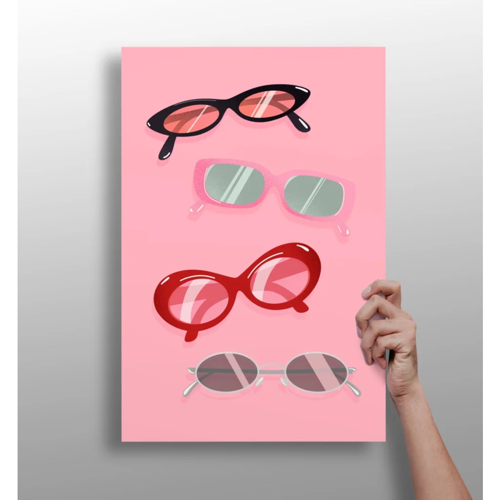 Insigne Aluminum Prints Sunglasses Pop Art Canvas | Insigneart USA | vintageantiquesgifts.com