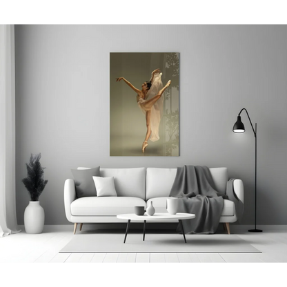 Graceful Ballerina Canvas Wall Art in Elegant White Tutu | Modern Wall Art Decor | vintageantiquesgifts.com