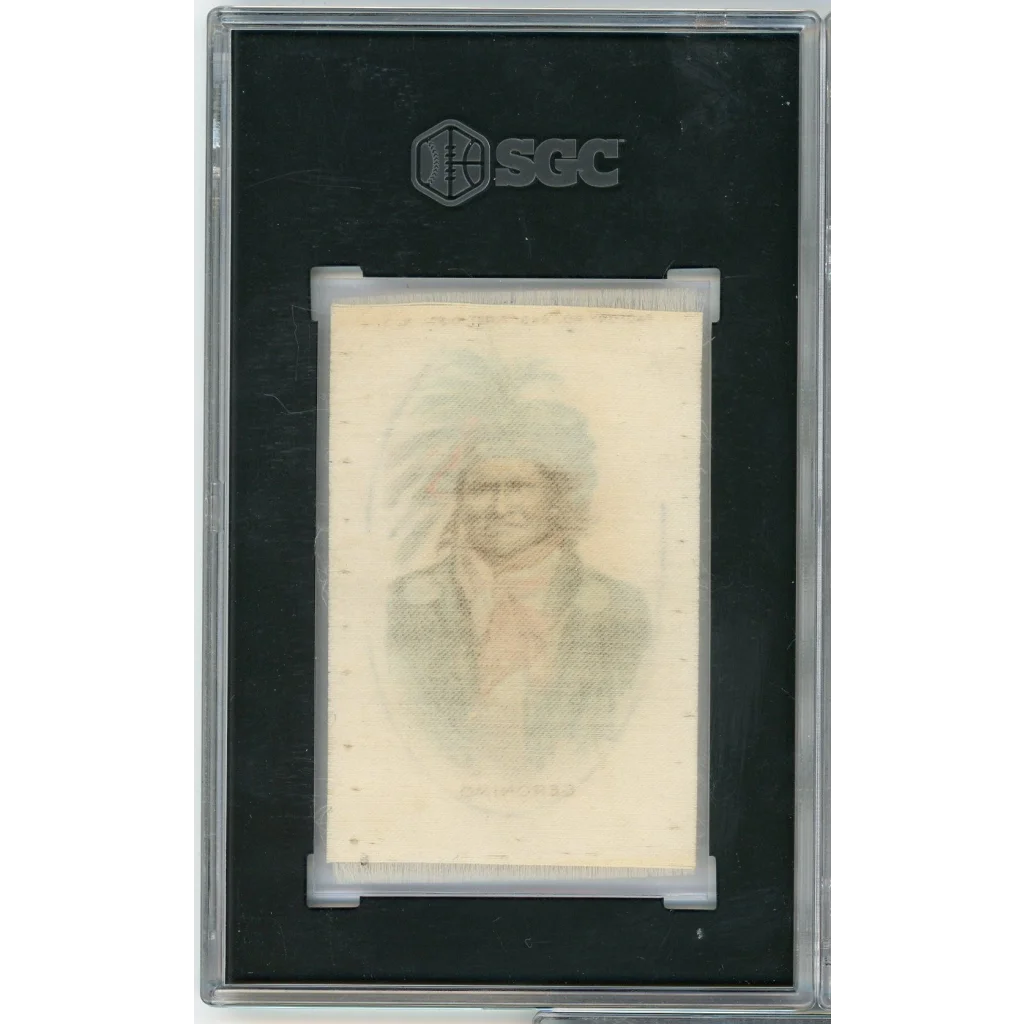 Graded 1910 S67 Silks American Indian Chiefs Geronimo #6 Baseball Tobacco Card SGC 2.5 Good | SGC 2.5 Good Graded Vintage Baseball Tobacco Card | vintageantiquesgifts.com