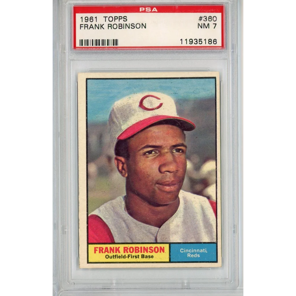 1961 Topps Frank Robinson baseball card in PSA NM 7 slab for sale