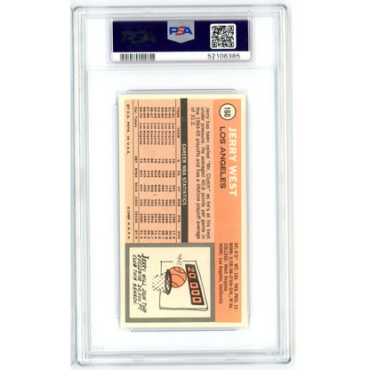 Vintage Jerry West 1970 Topps Basketball Card PSA Graded NM 7 alt text