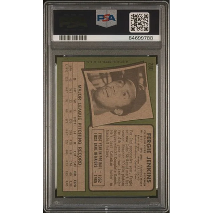 Graded 1970 Topps Fergie Jenkins PSA 4 VG-EX slab 84699788