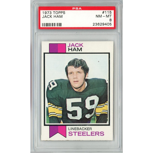 PSA graded 1973 Jack Ham Topps football card for sale