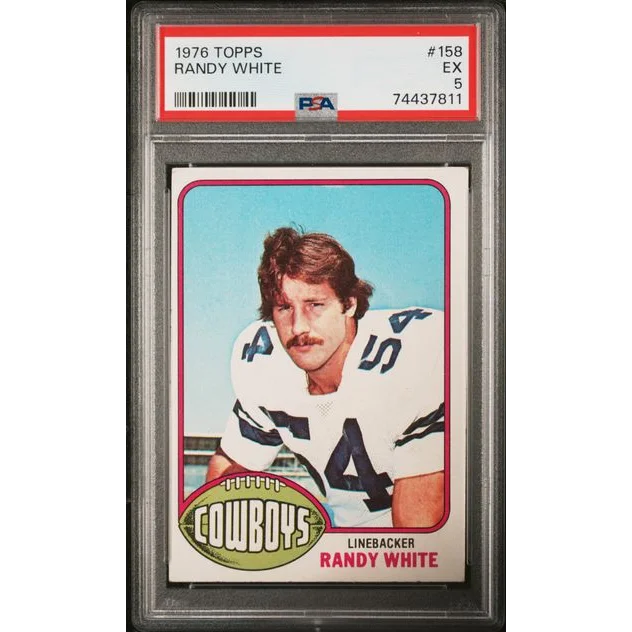 Vintage 1976 Topps Randy White Football Card PSA EX 5 grade product image