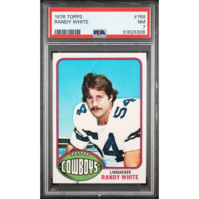 Graded 1976 Topps Randy White #158 Rookie RC PSA 7 NM Football Card