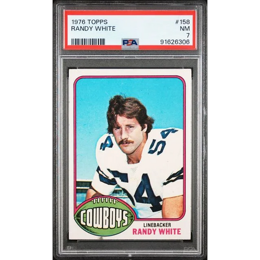 Graded 1976 Topps Randy White #158 Rookie RC PSA 7 NM Football Card