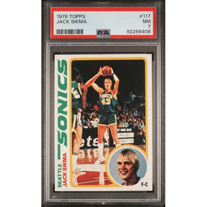 1978 Jack Sikma PSA 7 graded rookie basketball card for collectors