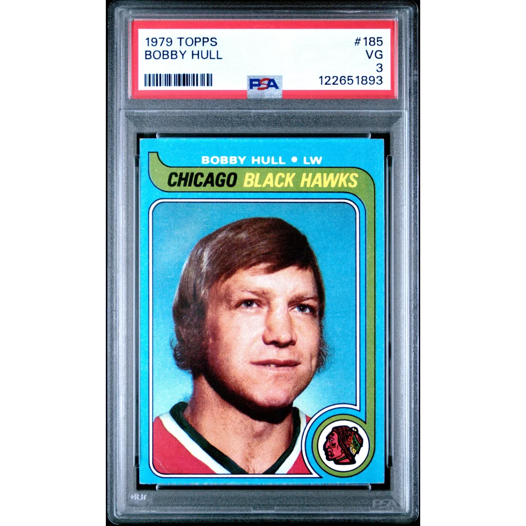Graded PSA 3 1979-80 Topps Bobby Hull #185 Chicago Black Hawks hockey card