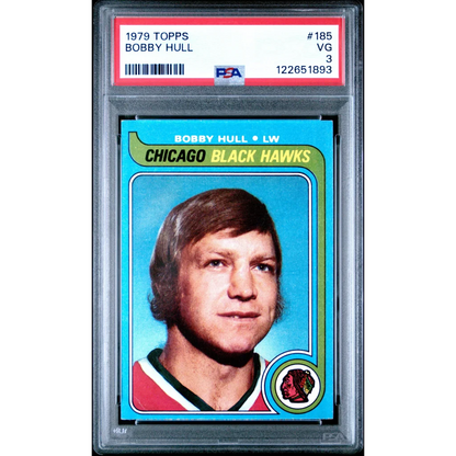 Graded PSA 3 1979-80 Topps Bobby Hull #185 Chicago Black Hawks hockey card
