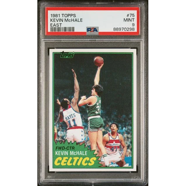 PSA graded 1981 Kevin McHale rookie card for basketball collectors
