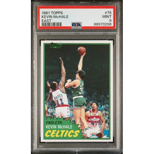 PSA graded 1981 Kevin McHale rookie card for basketball collectors
