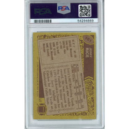 Graded 1985 Topps Jerry Rice Rookie Card PSA 7 NM 54294669