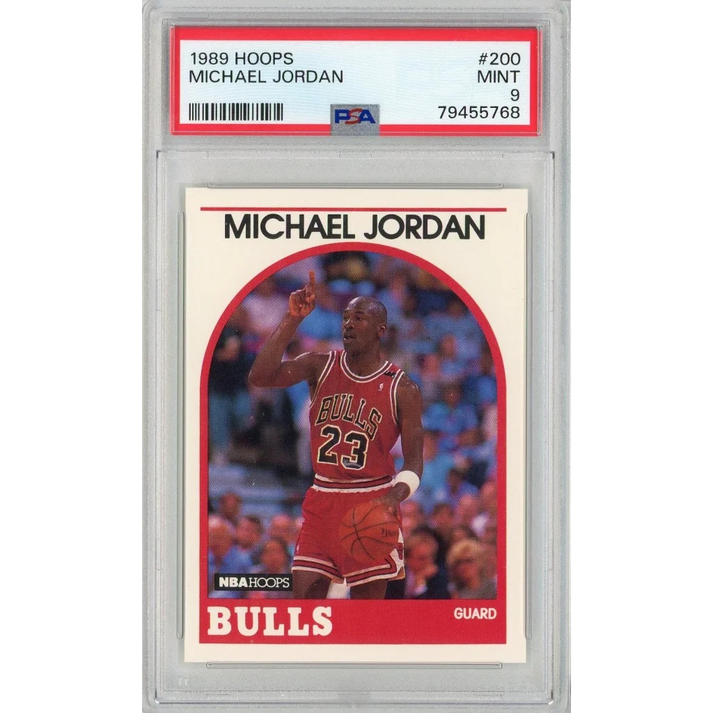 1989 Hoops #200 Michael Jordan PSA 9 Mint Chicago Bulls card