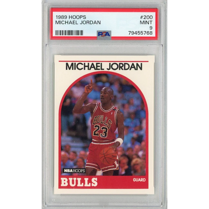 1989 Hoops #200 Michael Jordan PSA 9 Mint Chicago Bulls card