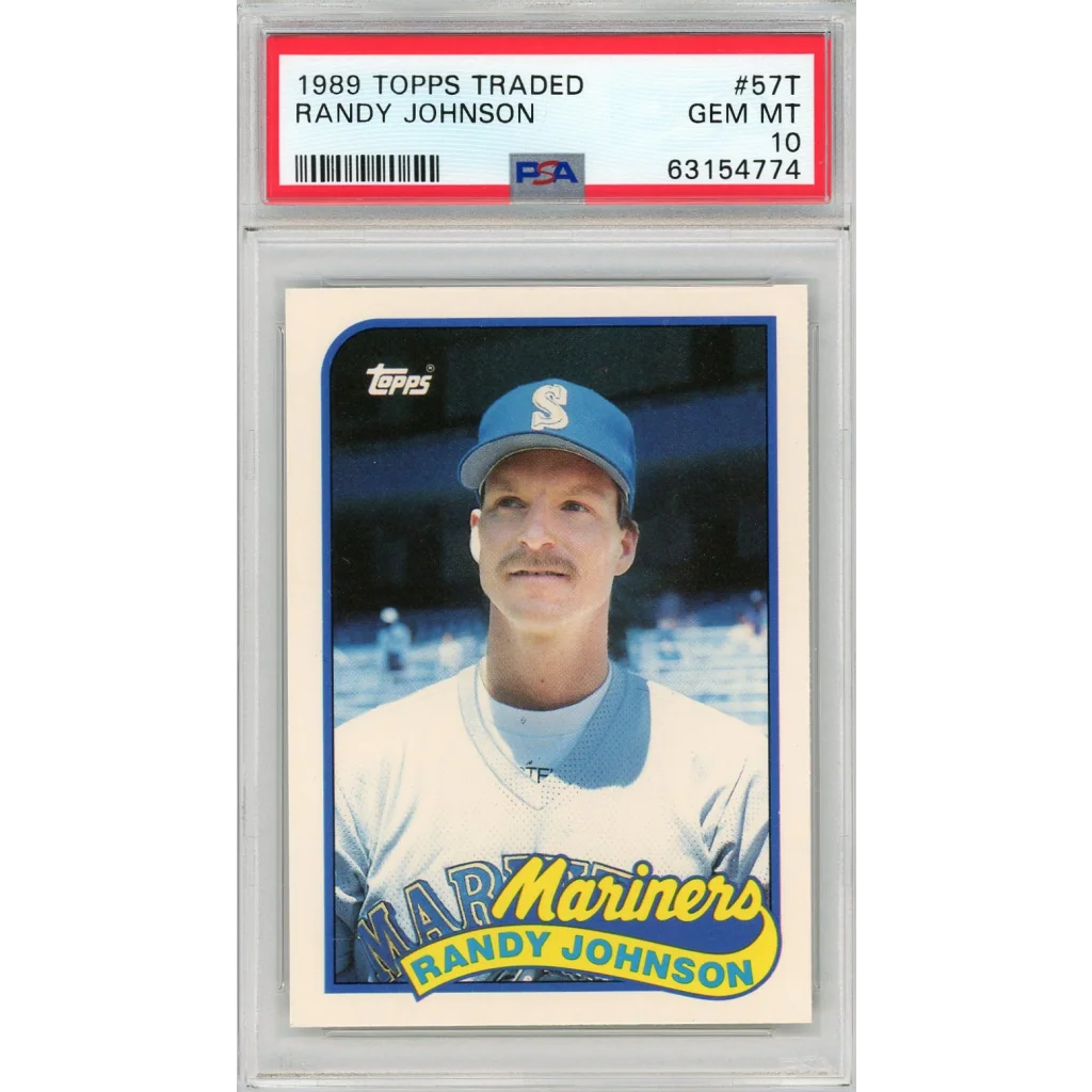 Graded 1989 Topps Traded Randy Johnson #57T Rookie PSA 10 Gem Mint Mariners
