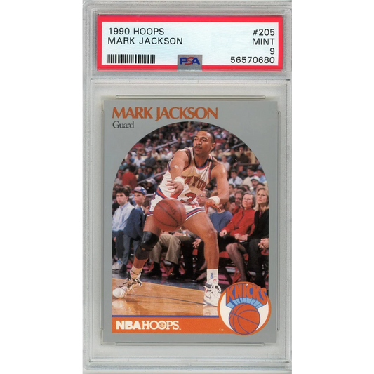 Graded 1990 Hoops Mark Jackson #205 Basketball Card PSA 9 Mint | Hall of Fame Sports Memorabilia | vintageantiquesgifts.com