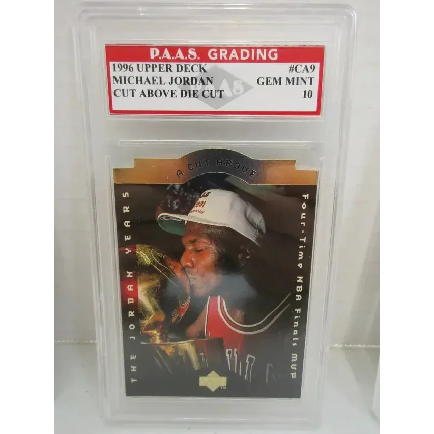 Graded 1996 Upper Deck Cut Above Michael Jordan Bulls trading card CA9 PAAS