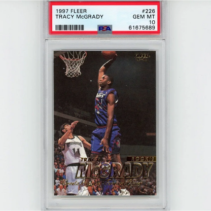 Graded 1997-98 Fleer Tracy McGrady #226 Rookie Card PSA 10 Gem Mint