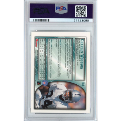 Graded 1998 Bowman Charles Woodson #181 Rookie RC PSA 10 Gem Mint Card