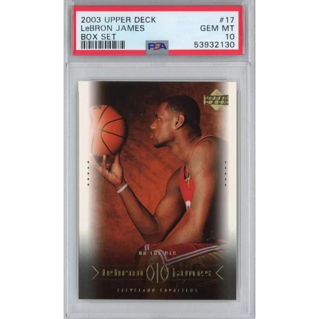 Graded 2003-04 Upper Deck LeBron James #17 Box Set Rookie RC Basketball Card PSA 10 Gem Mint | Hall of Fame Sports Memorabilia | vintageantiquesgifts.com