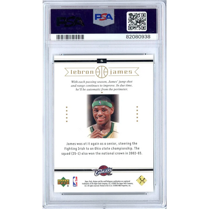 Graded 2003 Upper Deck LeBron James #5 Box Set Rookie RC Basketball Card PSA 10 Gem Mint | PSA 10 Gem Mint Graded Rookie Card | vintageantiquesgifts.com