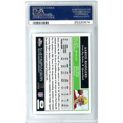 Graded 2005 Topps Chrome Aaron Rodgers #190 Rookie RC Football Card PSA 9 Mint | PSA 9 Mint Graded Rookie Card | vintageantiquesgifts.com
