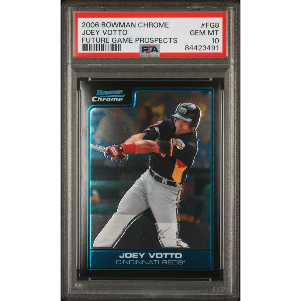 Graded 2006 Topps Bowman Chrome Joey Votto #FG8 Future Game Prospects Rookie RC Baseball Card PSA 10 Gem Mint | Hall of Fame Sports Memorabilia | vintageantiquesgifts.com