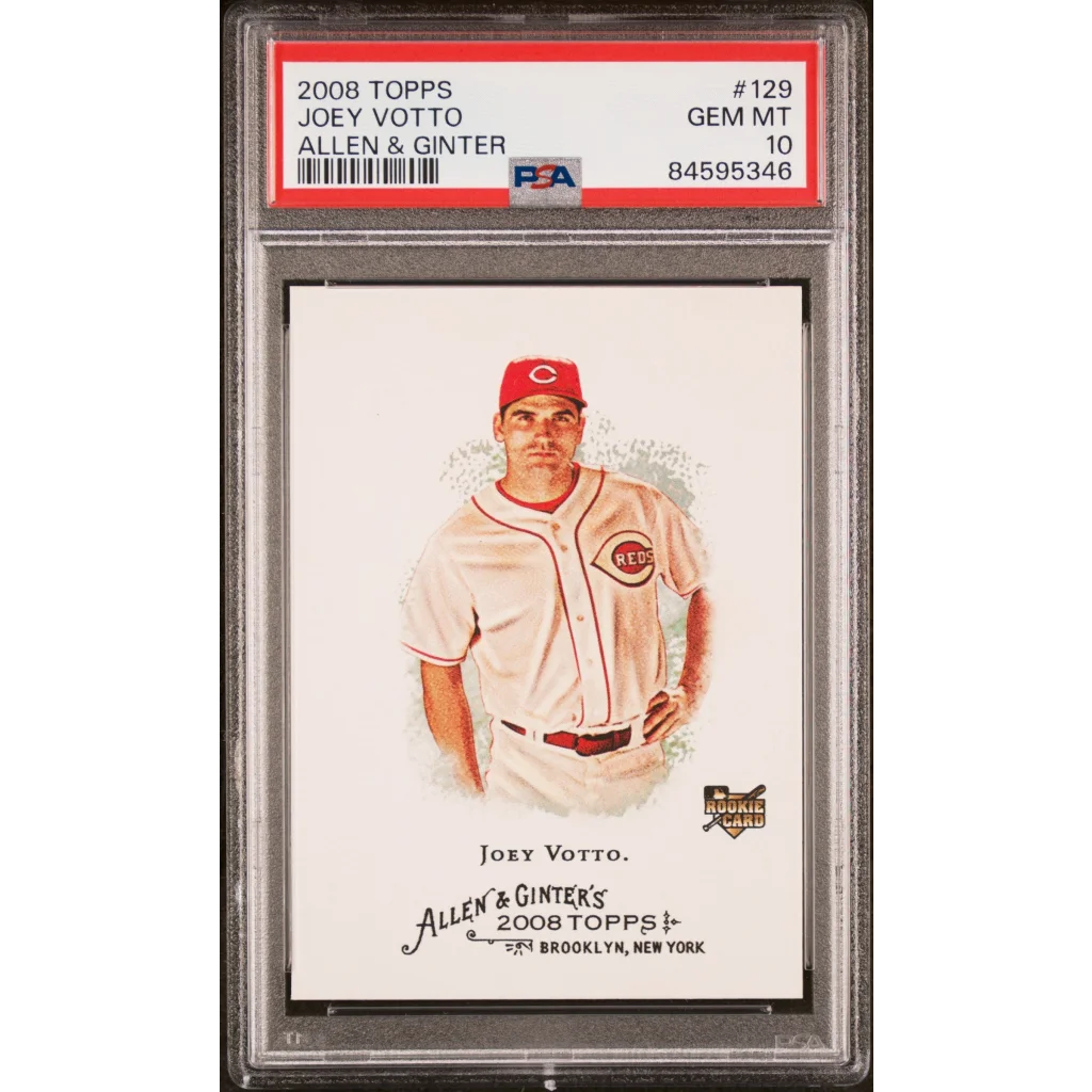 Graded 2008 Topps Allen & Ginter Joey Votto #129 Rookie RC Baseball Card PSA 10 Gem Mint | Hall of Fame Sports Memorabilia | vintageantiquesgifts.com