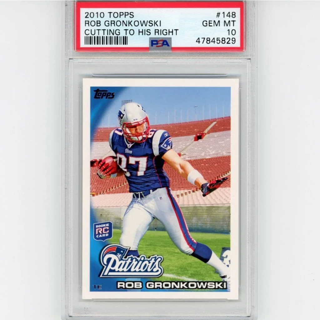 Graded PSA 10 Gem Mint 2010 Topps Rob Gronkowski #148 Rookie Card