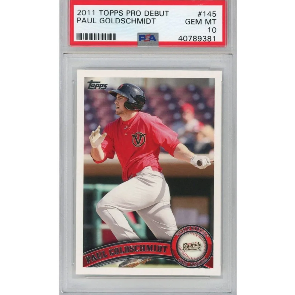 2011 Topps Pro Debut Paul Goldschmidt rookie baseball card graded GEM MT 10 by PSA