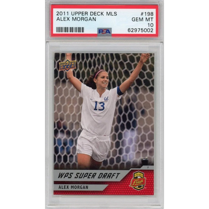 Graded PSA 10 2011 Upper Deck MLS Alex Morgan #198 Rookie Card