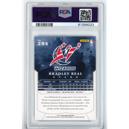 Graded 2012-13 Panini Brilliance Bradley Beal #294 Rookie RC Basketball Card PSA 10 Gem Mint | PSA 10 Gem Mint Graded Rookie Card | vintageantiquesgifts.com