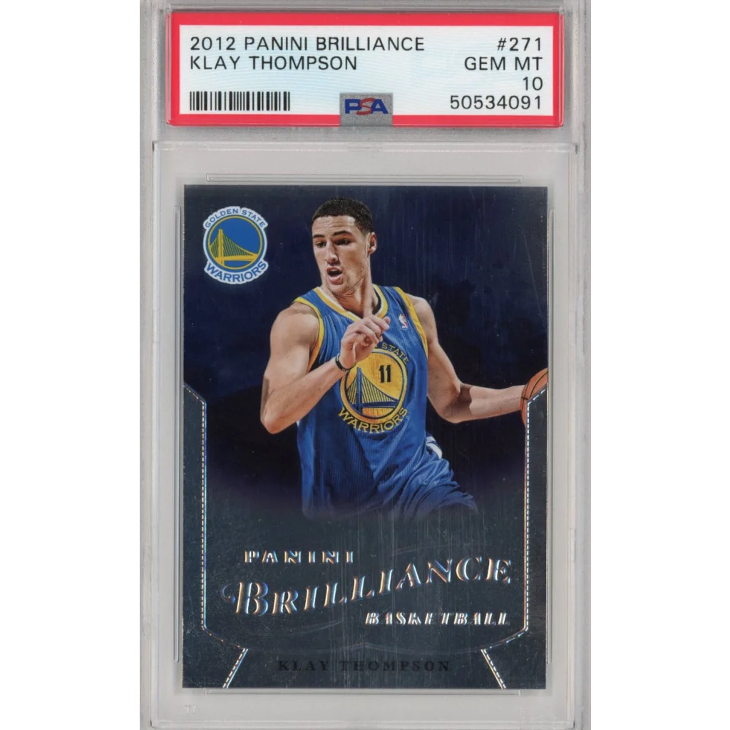 2012 Panini Brilliance Klay Thompson basketball card PSA 10 GEM MT professional sports authenticator