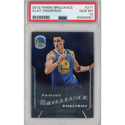 2012 Panini Brilliance Klay Thompson basketball card PSA 10 GEM MT professional sports authenticator