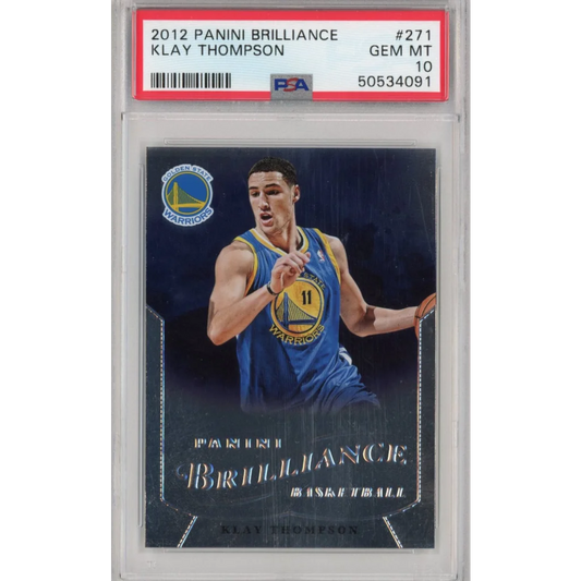 2012 Panini Brilliance Klay Thompson basketball card PSA 10 GEM MT professional sports authenticator