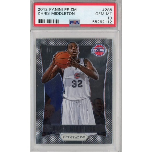 Graded 2012-13 Panini Prizm Khris Middleton #285 Rookie RC Basketball Card PSA 10 Gem Mint | Hall of Fame Sports Memorabilia | vintageantiquesgifts.com