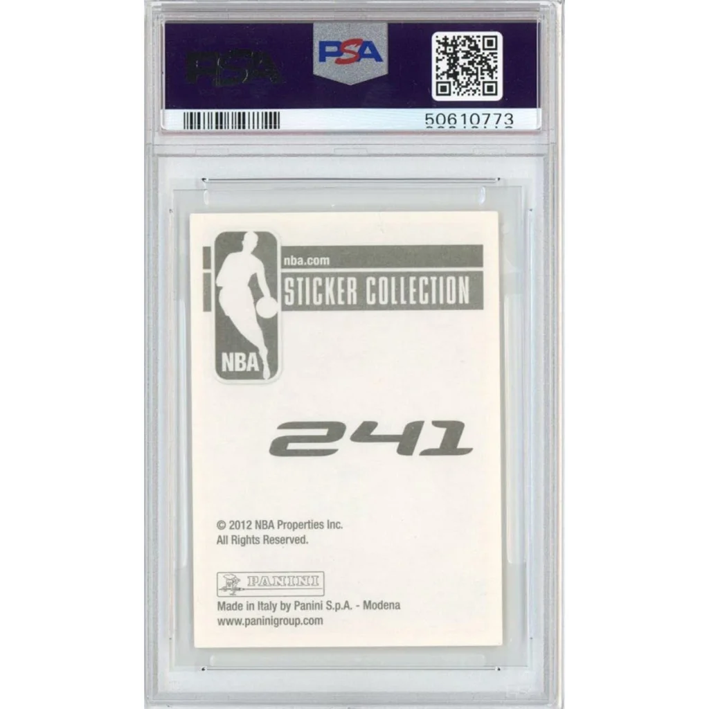 Graded PSA 10 2012-13 Panini Anthony Davis #241 Rookie Sticker RC Gem Mint