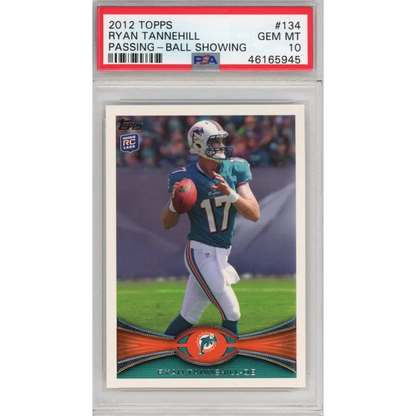 PSA graded 2012 Topps Ryan Tannehill rookie card for collectors