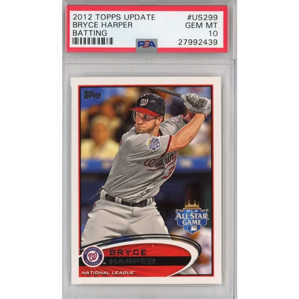 GEM MT 10 Bryce Harper 2012 Topps Update Rookie Card PSA 10 professional sports authenticator