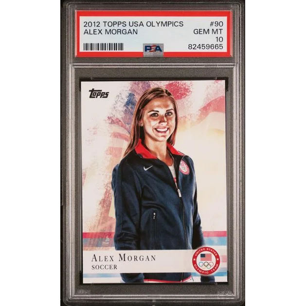 PSA graded 2012 Alex Morgan USA Olympics soccer trading card ready to score