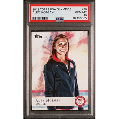 PSA graded 2012 Alex Morgan USA Olympics soccer trading card ready to score